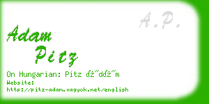 adam pitz business card